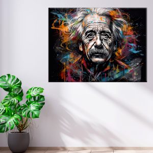 Tableau décoratif – Portrait Albert Einstein graffiti style tableau décoratif portrait albert einstein graffiti style