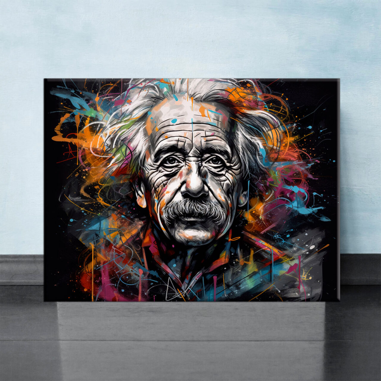 Tableau décoratif – Portrait Albert Einstein graffiti style tableau décoratif portrait albert einstein graffiti style