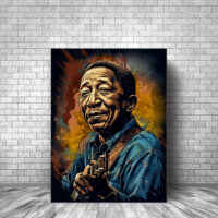 Toile cadre décoratif – Portrait artistique de Muddy Waters toile cadre décoratif portrait artistique de muddy waters