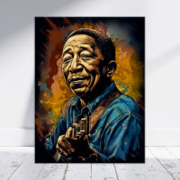 Toile cadre décoratif – Portrait artistique de Muddy Waters toile cadre décoratif portrait artistique de muddy waters