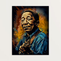 Toile cadre décoratif – Portrait artistique de Muddy Waters toile cadre décoratif portrait artistique de muddy waters