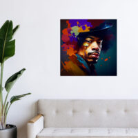 Peinture murale – Portrait artistique Jimi Hendrix peinture murale portrait artistique jimi hendrix