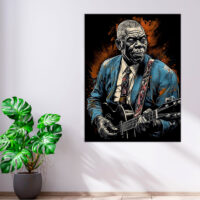 Toile art dĂ©coratif – Portrait de Howlin Wolf toile art dĂ©coratif portrait de howlin wolf