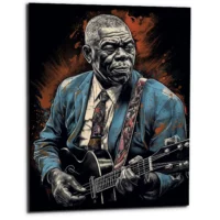 Toile art dĂ©coratif – Portrait de Howlin Wolf toile art dĂ©coratif portrait de howlin wolf