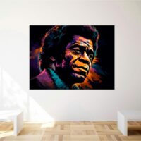 Toile artistique – Portrait de James Brown toile artistique portrait de james brown