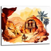 Tableau art cadre imprimé – Splendeur de Petra tableau art cadre imprimé splendeur de petra