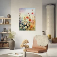 Aquarelle Fleurs sauvages des champs aquarelle fleurs sauvages des champs