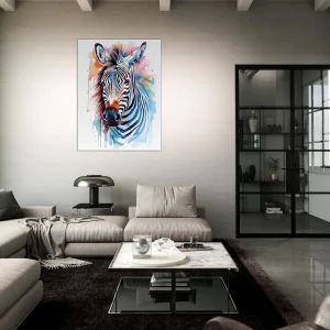 aquarelle portrait zèbre