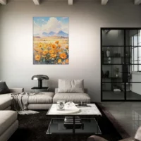 Aquarelle Tournesols et fleurs sauvages dans la prairie aquarelle tournesols et fleurs sauvages dans la prairie