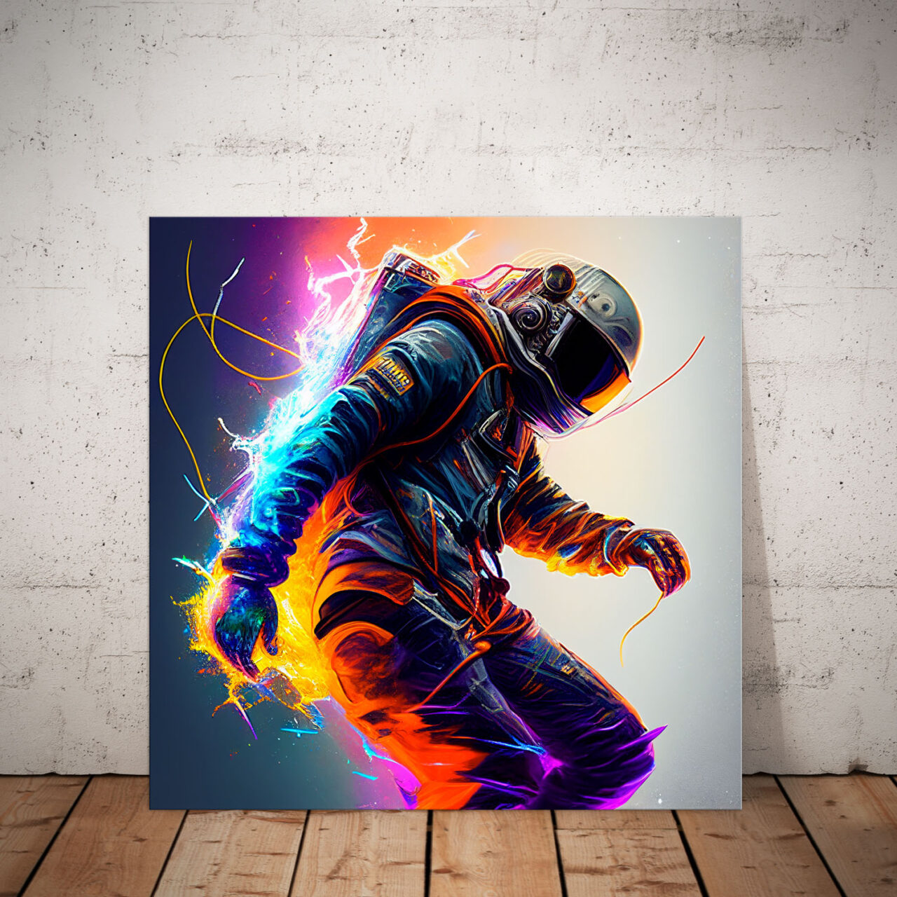 cadre déco : astronaute électrique