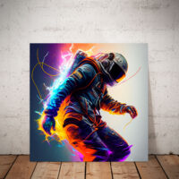 Cadre déco : Astronaute électrique cadre déco : astronaute électrique