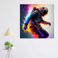 Cadre déco : Astronaute électrique cadre déco : astronaute électrique