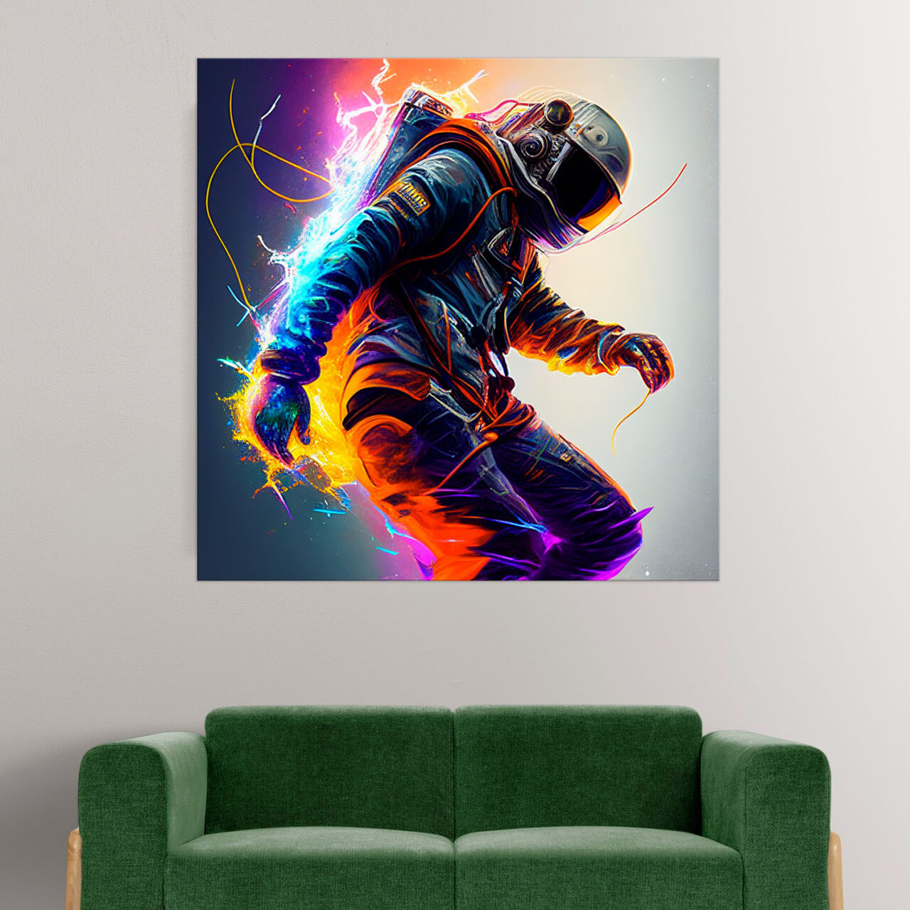 cadre déco : astronaute électrique