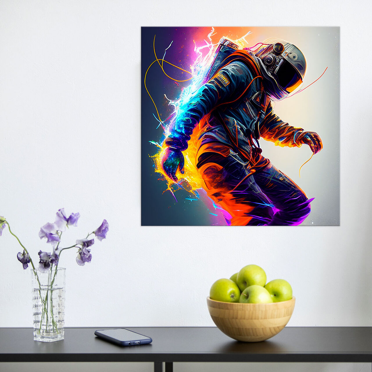 cadre déco : astronaute électrique