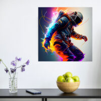 Cadre déco : Astronaute électrique cadre déco : astronaute électrique