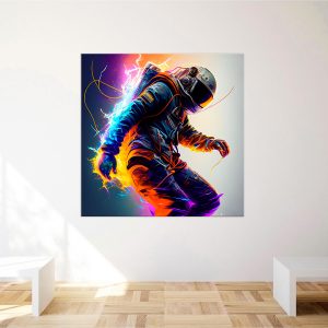 cadre déco : astronaute électrique