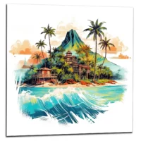 Cadre Hawai Paysage tropical Ile du pacifique hawai paysage tropical ile du pacifique