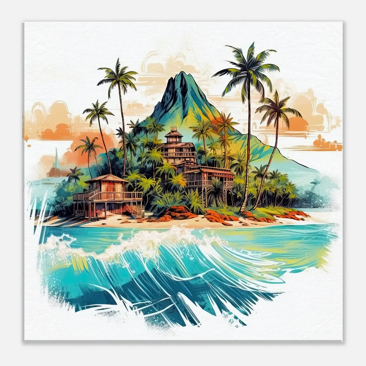 hawai paysage tropical ile du pacifique