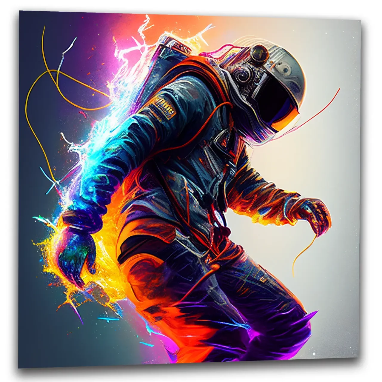 cadre déco : astronaute électrique