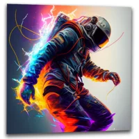 Cadre déco : Astronaute électrique cadre déco : astronaute électrique