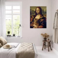 Mona Lisa tenant un chat dans ses bras mona lisa tenant un chat dans ses bras
