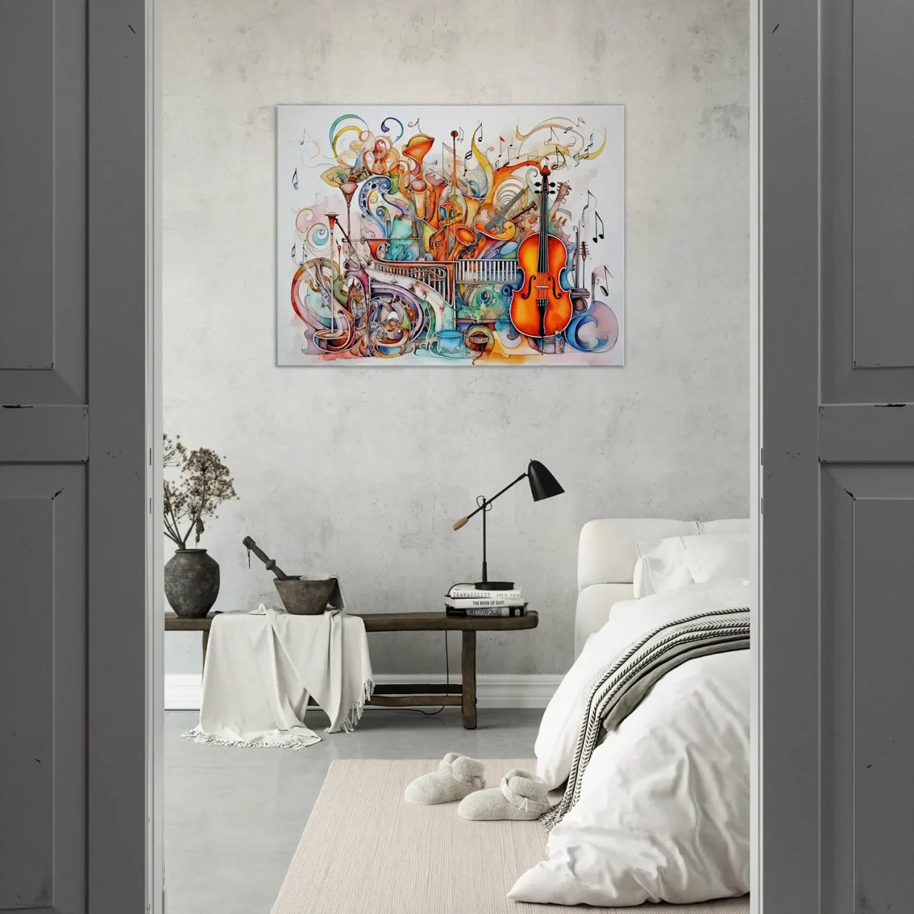 Cadre Art Abstrait Instruments de musique cadre art abstrait instruments de musique