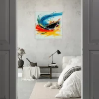 Tableau Bateau en mouvement – art abstrait bateau en mouvement art abstrait