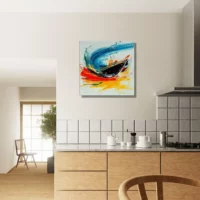 Tableau Bateau en mouvement – art abstrait bateau en mouvement art abstrait