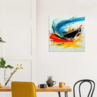 Tableau Bateau en mouvement – art abstrait bateau en mouvement art abstrait