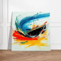 Tableau Bateau en mouvement – art abstrait bateau en mouvement art abstrait