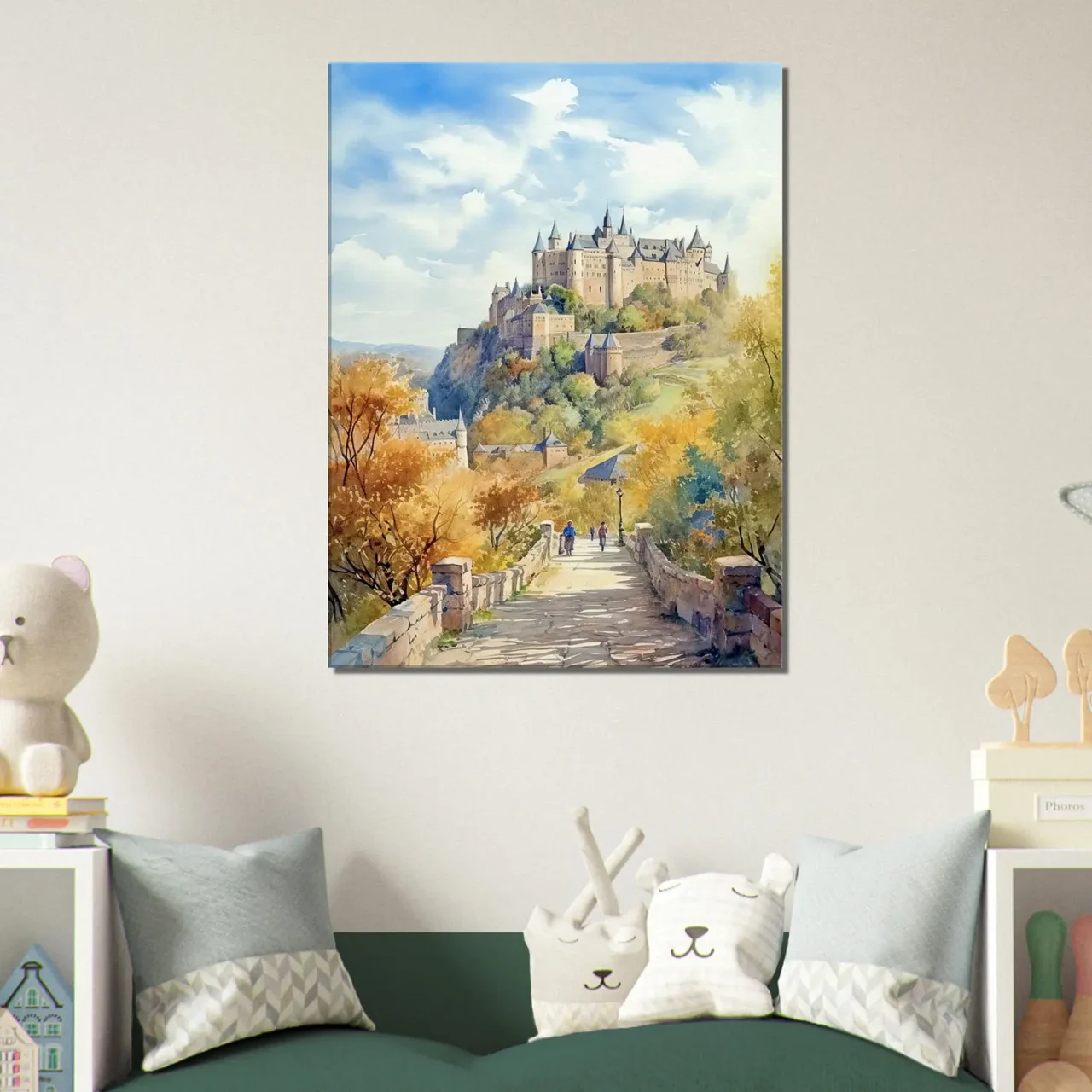 château médiéval a flanc de montagne