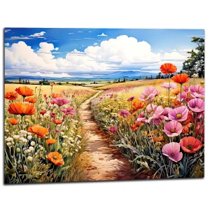 chemin floral dans la campagne chemin floral dans la campagne