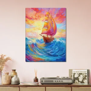 couleurs de feu pour bateau sur l'océan