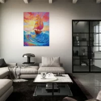 couleurs de feu pour bateau sur l'océan