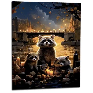 famille de ratons laveurs a paris famille de ratons laveurs à paris
