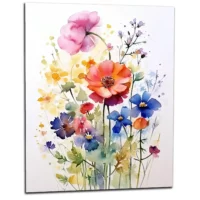 Fleurs des Champs – Tableau Aquarelle fleurs des champs aquarelle
