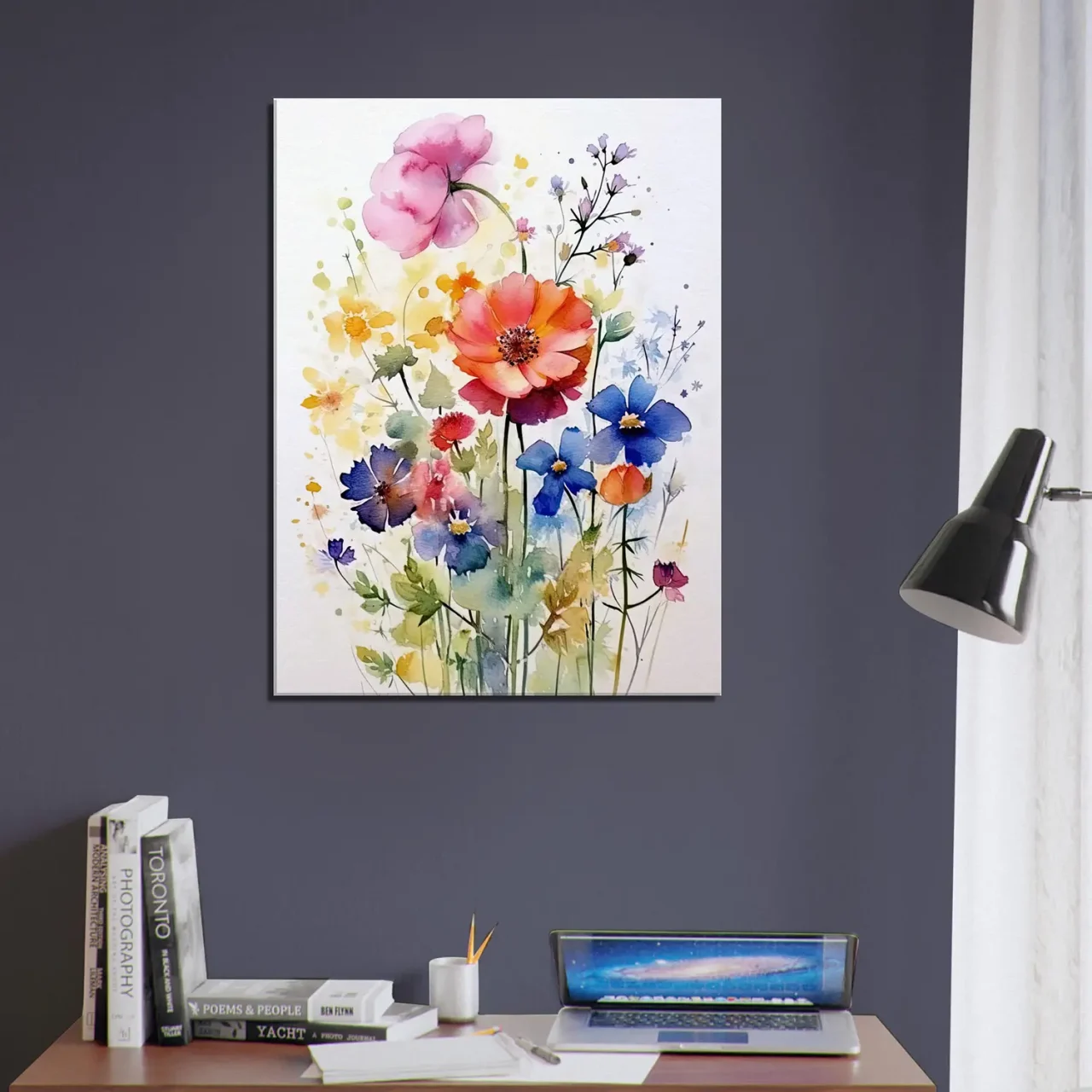 Fleurs des Champs – Tableau Aquarelle fleurs des champs aquarelle