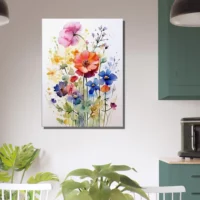 Fleurs des Champs – Tableau Aquarelle fleurs des champs aquarelle