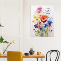 Fleurs des Champs – Tableau Aquarelle fleurs des champs aquarelle