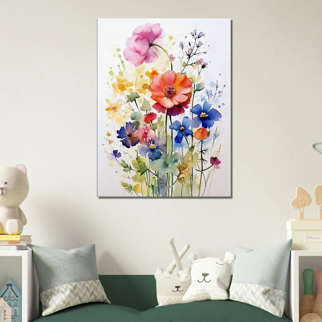 Fleurs des Champs – Tableau Aquarelle fleurs des champs aquarelle