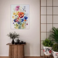 Fleurs des Champs – Tableau Aquarelle fleurs des champs aquarelle