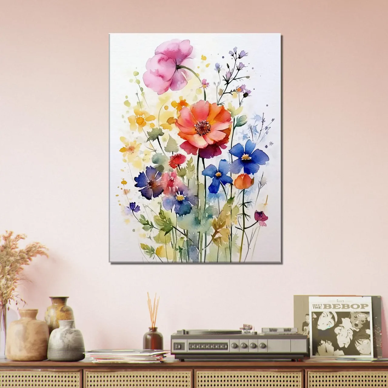 Fleurs des Champs – Tableau Aquarelle fleurs des champs aquarelle