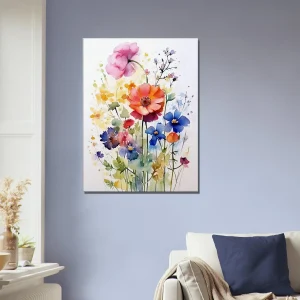 Fleurs des Champs – Tableau Aquarelle fleurs des champs aquarelle