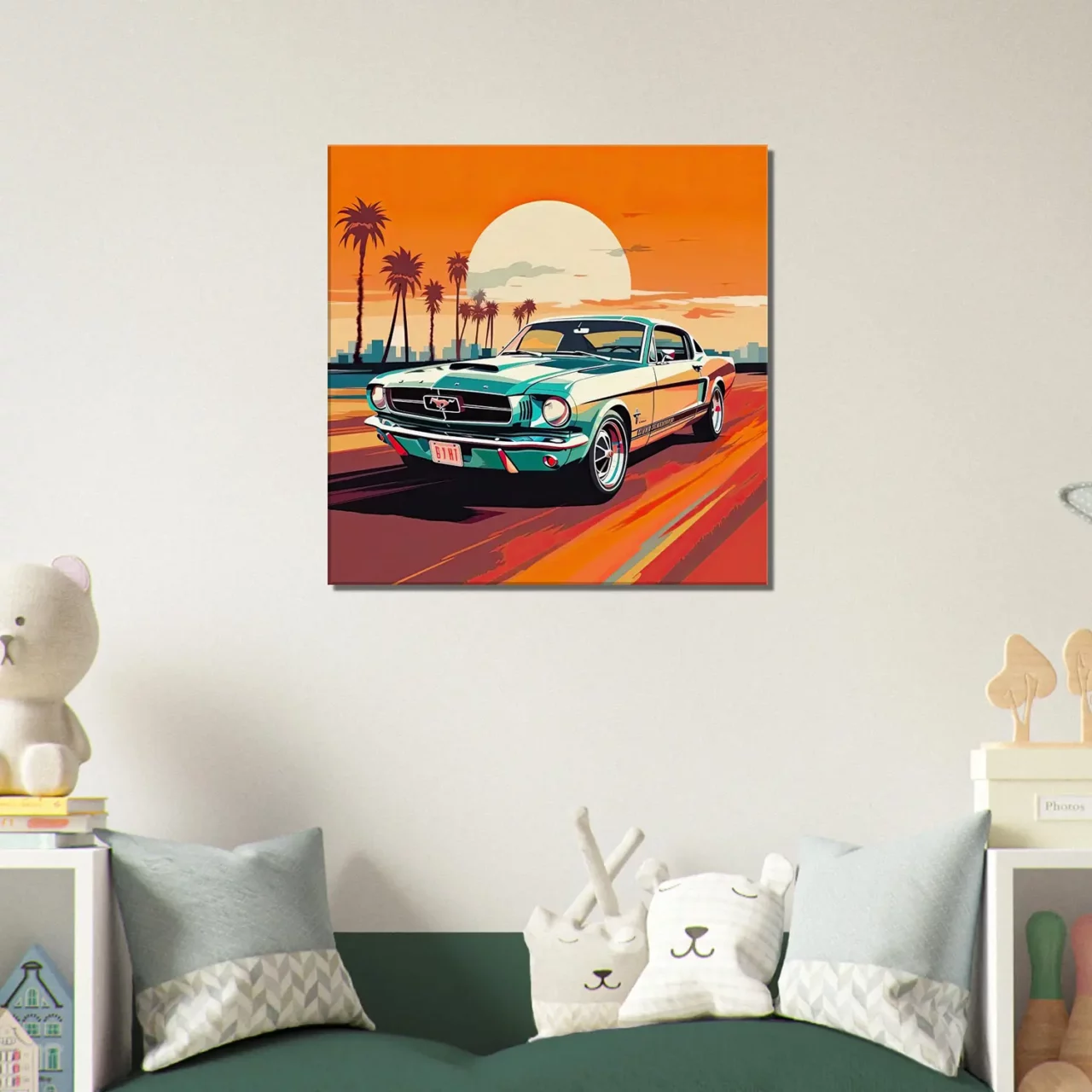 Cadre mural Ford Mustang Miami road ford mustang miami road