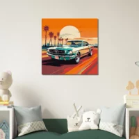 Cadre mural Ford Mustang Miami road ford mustang miami road