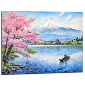 Toile murale déco – Lac du Mont Fuji