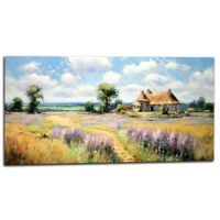 Maison de campagne et lavande style Pissarro maison de campagne et lavande stype pissaro