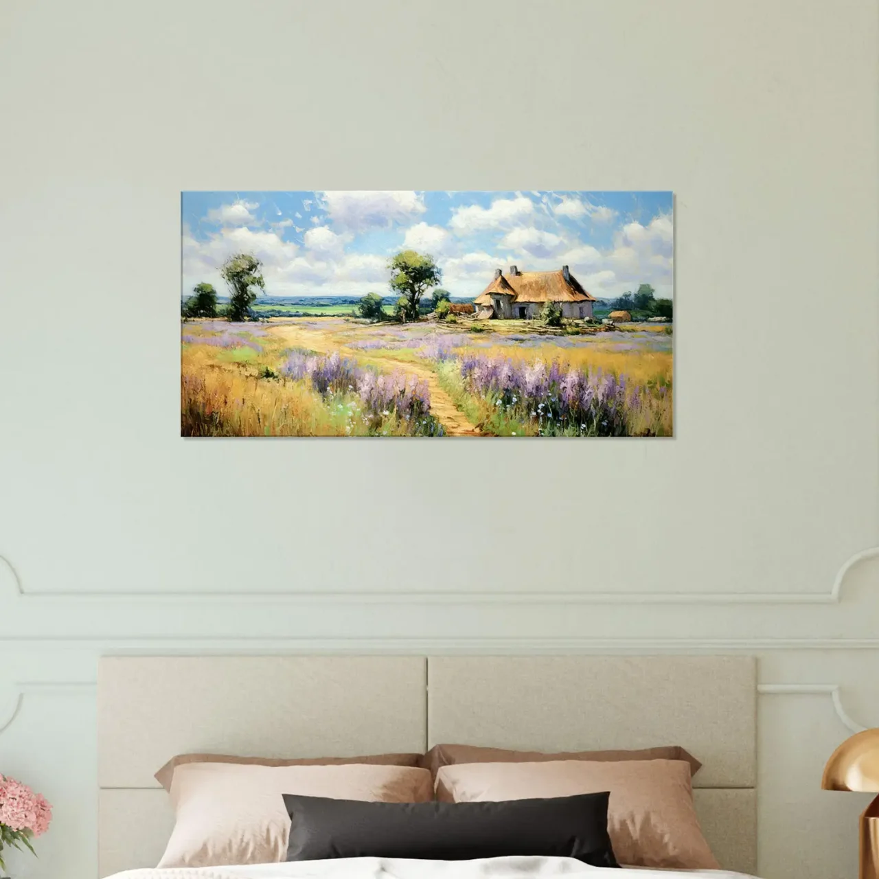 maison de campagne et lavande stype pissaro