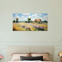 Maison de campagne et lavande style Pissarro maison de campagne et lavande stype pissaro