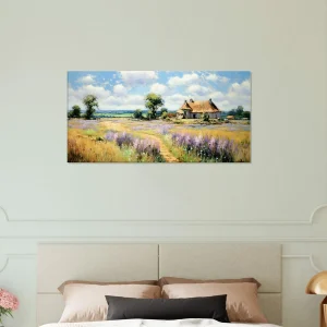 maison de campagne et lavande stype pissaro